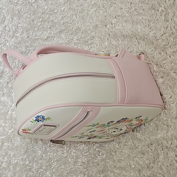 NWT Loungefly Aristocats embroidered floral mini backpack - Picture 3 of 12